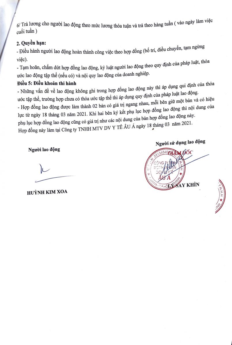 HỒ SƠ BÁC SĨ HUỲNH KÌM XOA